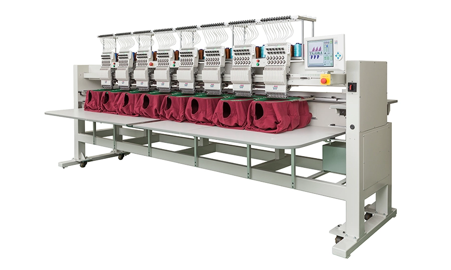 Cylindrical Bed Multi Head Embroidery Machine