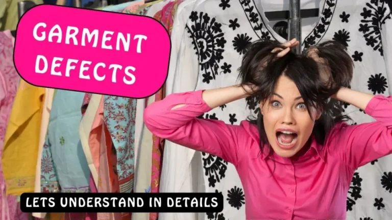 finishing defects in garments