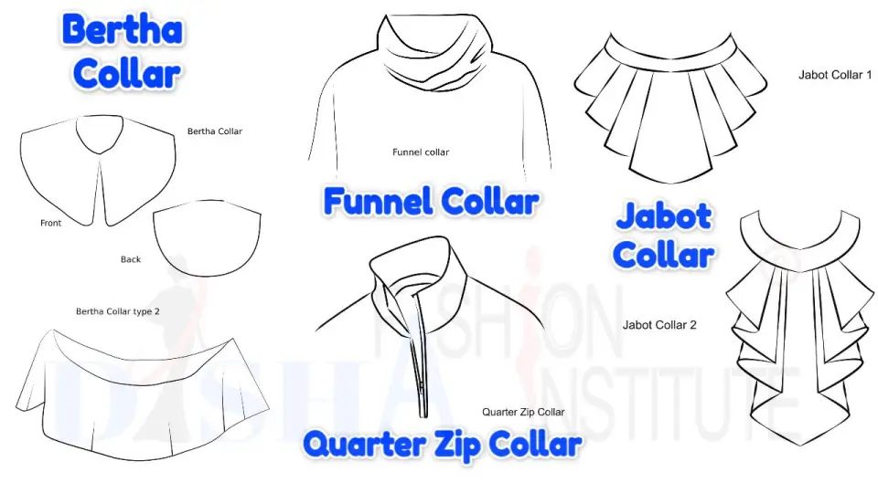 Bertha Funnel Quarterly Zip and Jabot Collar Bertha Funnel Quarterly Zip and Jabot Collar